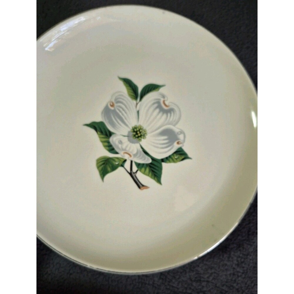 2 Vintage 10" Plates 1950s TAYLOR SMITH TAYLOR Versatile Magnolia Pattern USA - Picture 5 of 7